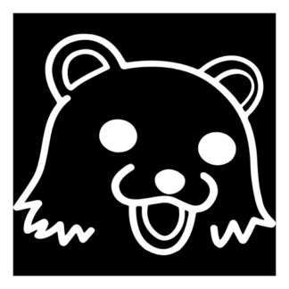 Pedo Bear Decal (White)